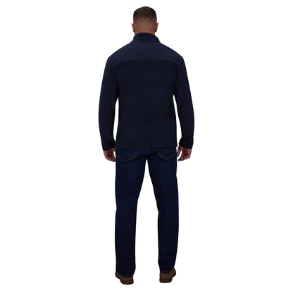 Navy - Back - Raging Bull Mens Full Zip Fleece Jacket