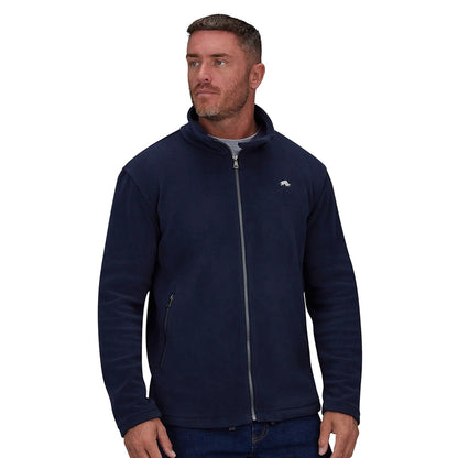 Navy - Lifestyle - Raging Bull Mens Full Zip Fleece Jacket