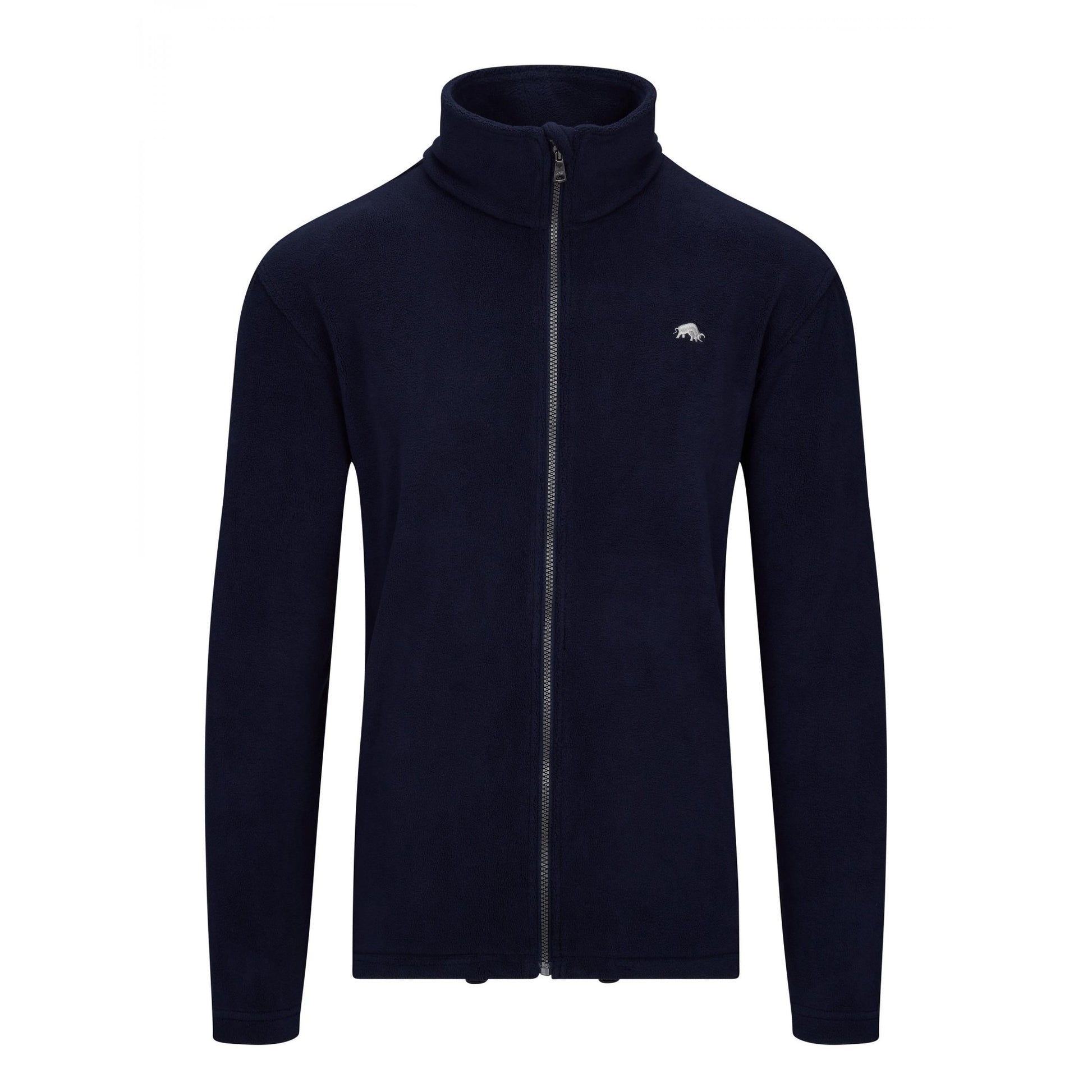Navy - Front - Raging Bull Mens Full Zip Fleece Jacket