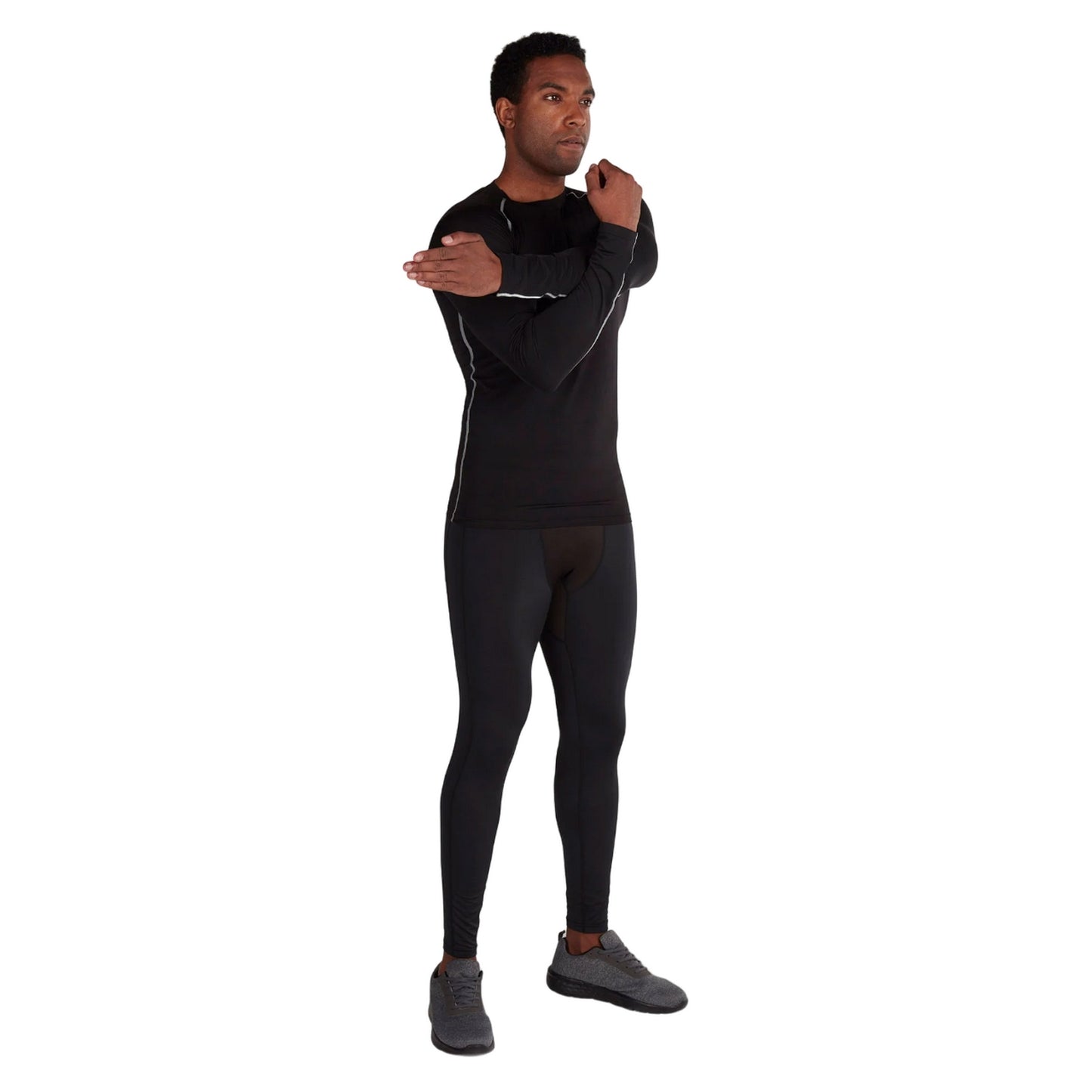 Black - Back - Raging Bull Mens Compression Base Layer Leggings