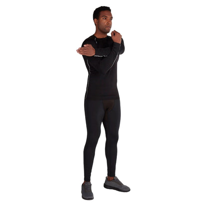 Black - Back - Raging Bull Mens Compression Base Layer Leggings