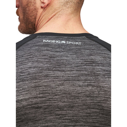 Black - Back - Raging Bull Mens Performance Long-Sleeved T-Shirt