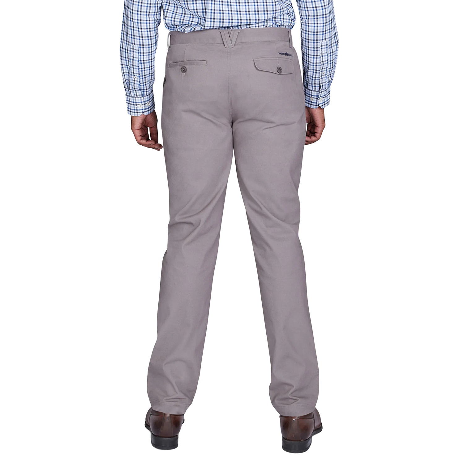 Charcoal - Back - Raging Bull Mens Classic Chino Trousers