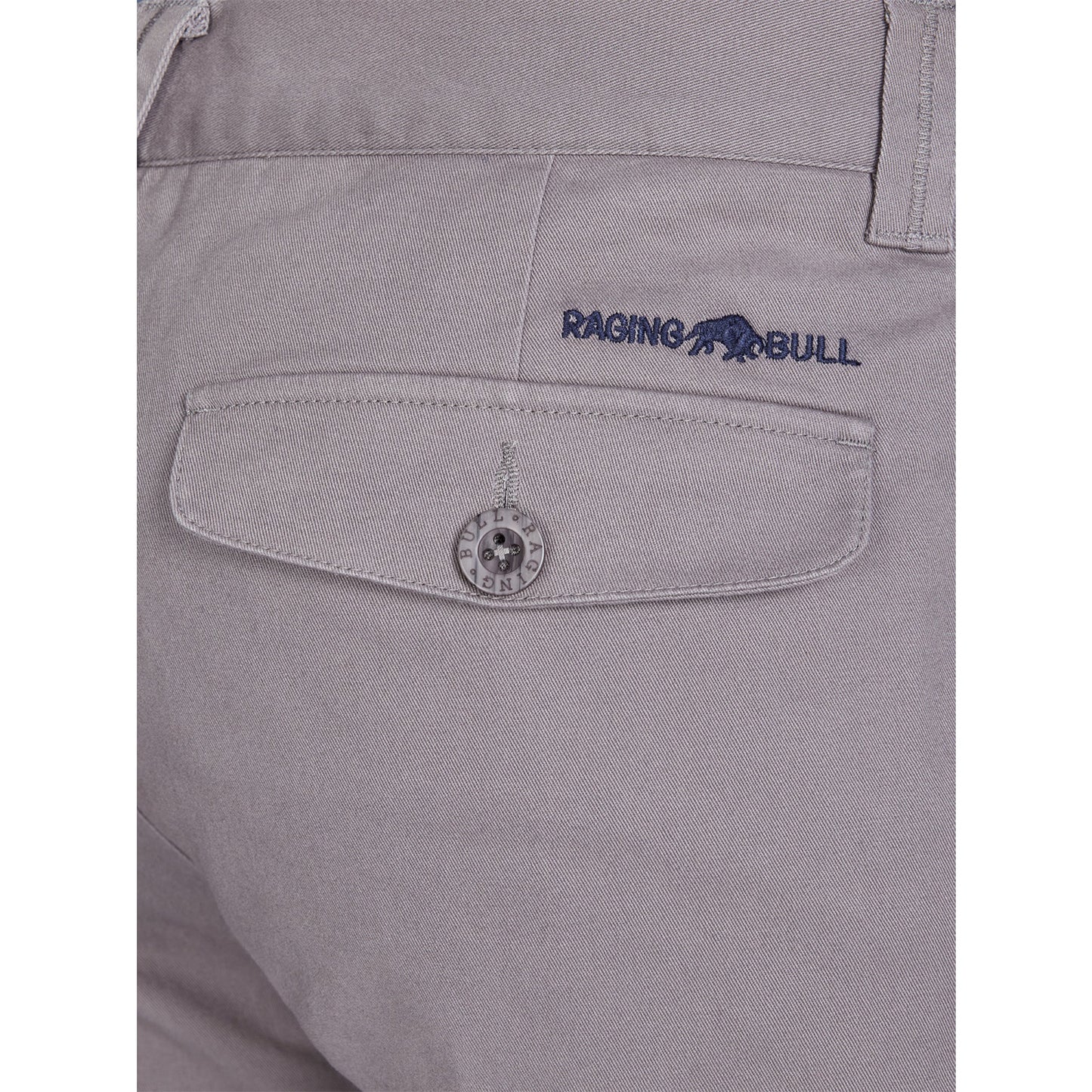 Charcoal - Side - Raging Bull Mens Classic Chino Trousers