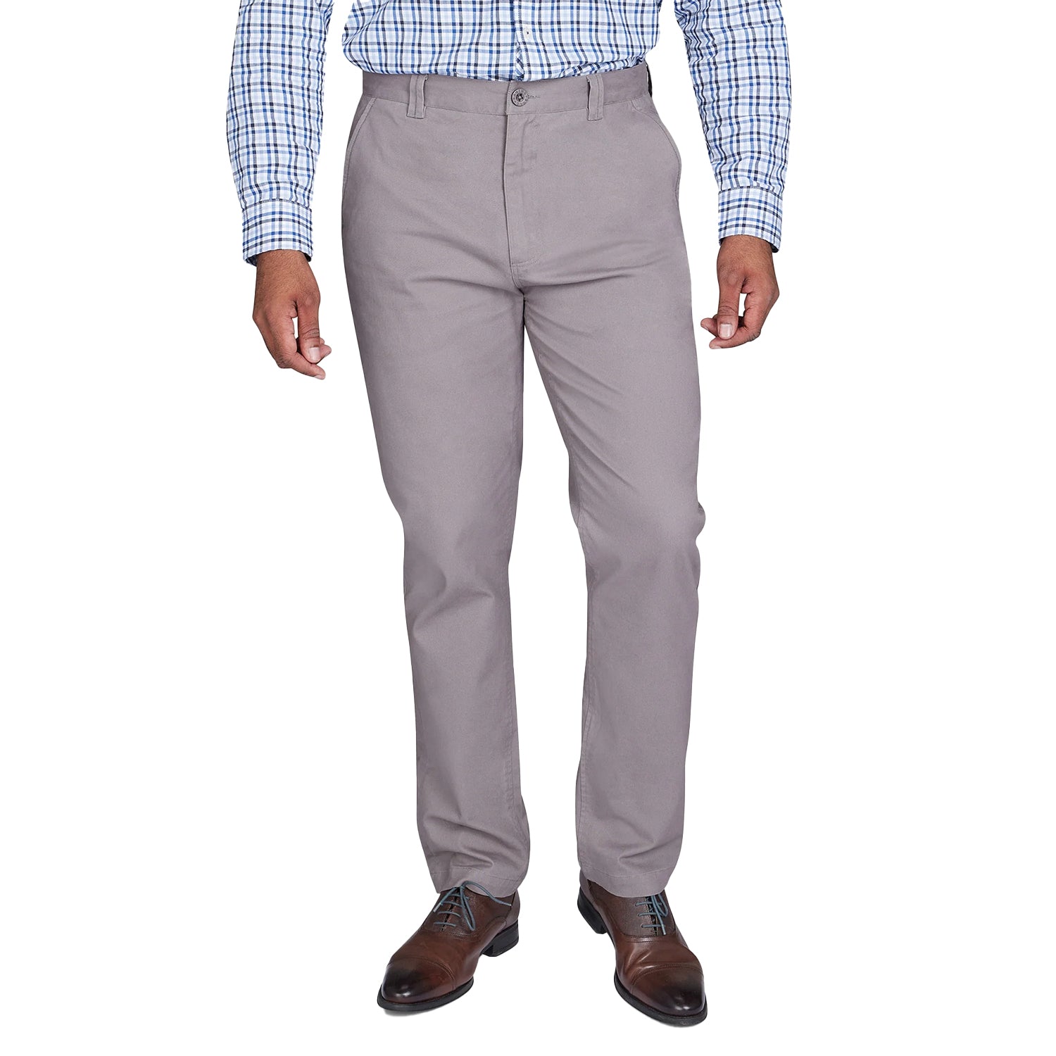 Charcoal - Front - Raging Bull Mens Classic Chino Trousers
