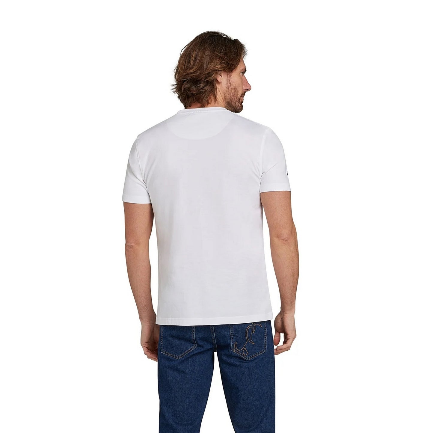 White - Back - Raging Bull Mens Racers Ruck & Maul T-Shirt