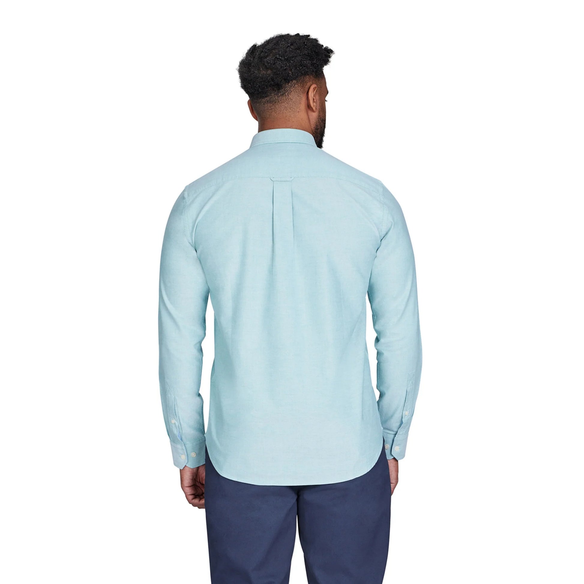 Green - Back - Raging Bull Mens Classic Oxford Long-Sleeved Shirt