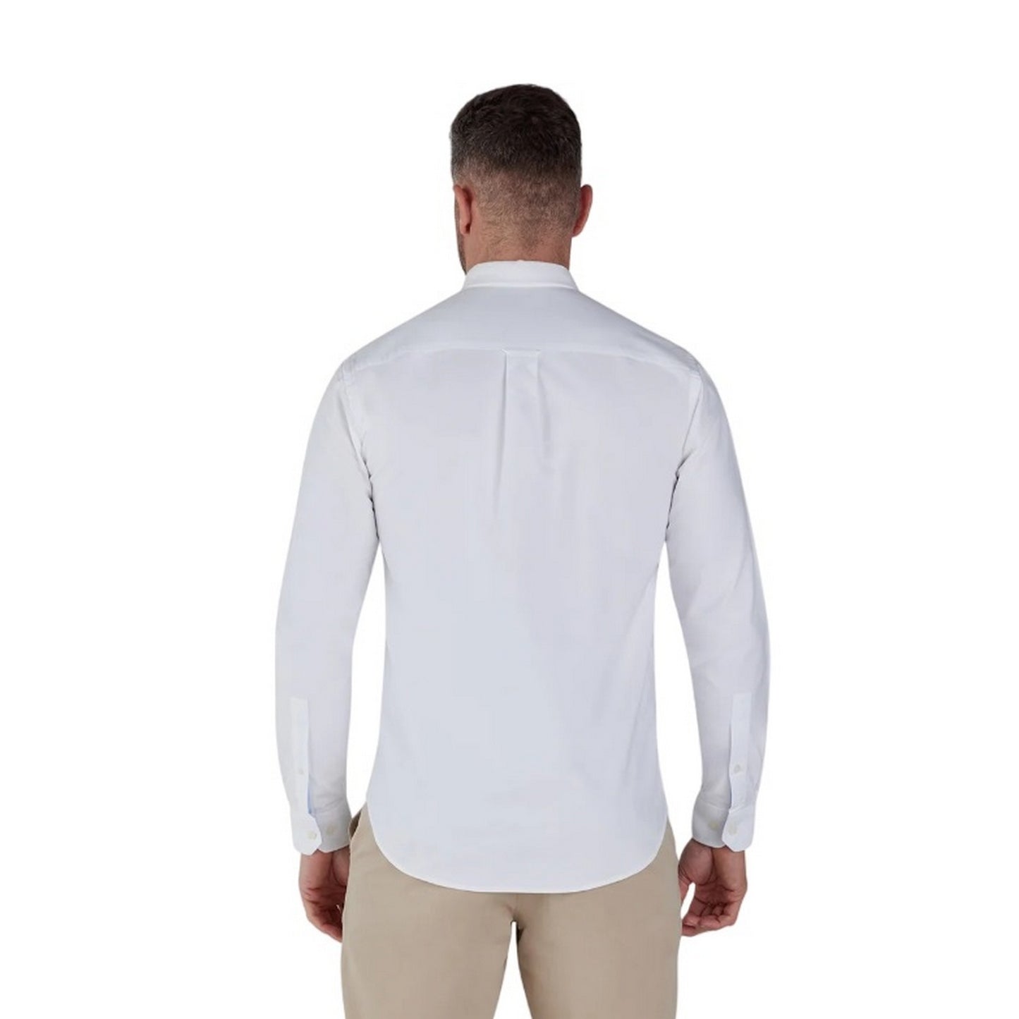 White - Back - Raging Bull Mens Classic Oxford Long-Sleeved Shirt