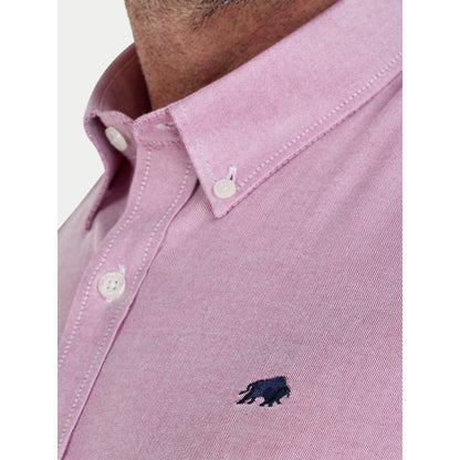 Deep Red - Lifestyle - Raging Bull Mens Classic Oxford Long-Sleeved Shirt