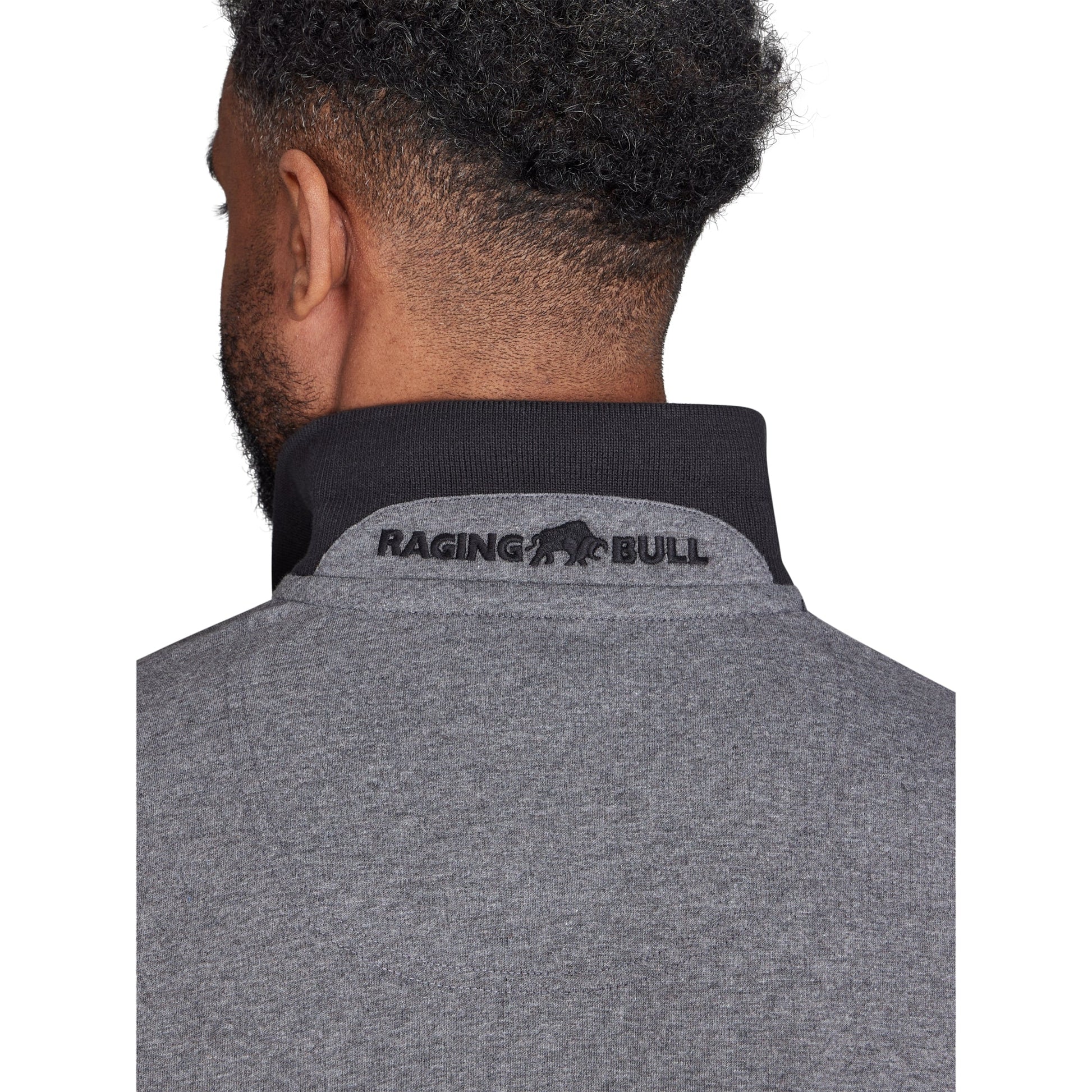 Charcoal - Lifestyle - Raging Bull Mens Contrast Panel Polo Shirt