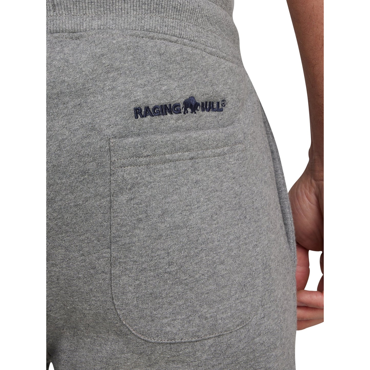 Grey Marl - Back - Raging Bull Mens Classic Jersey Shorts