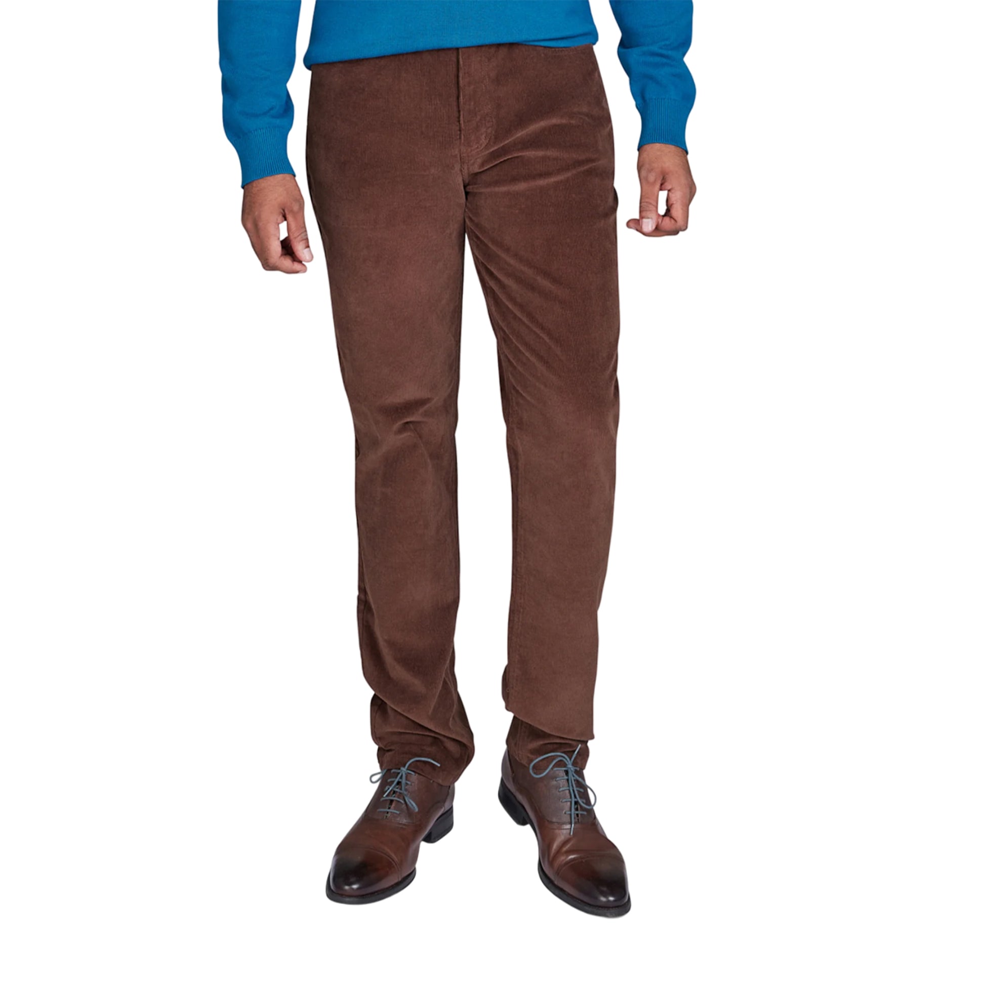 Chocolate - Front - Raging Bull Mens Corduroy Trousers