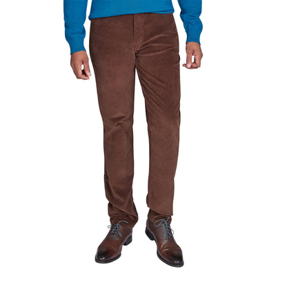 Chocolate - Front - Raging Bull Mens Corduroy Trousers