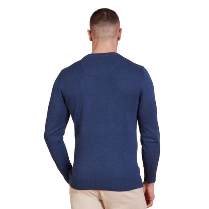 Smart Denim - Front - Raging Bull Mens Knitted Cashmere Blend Crew Neck Pullover