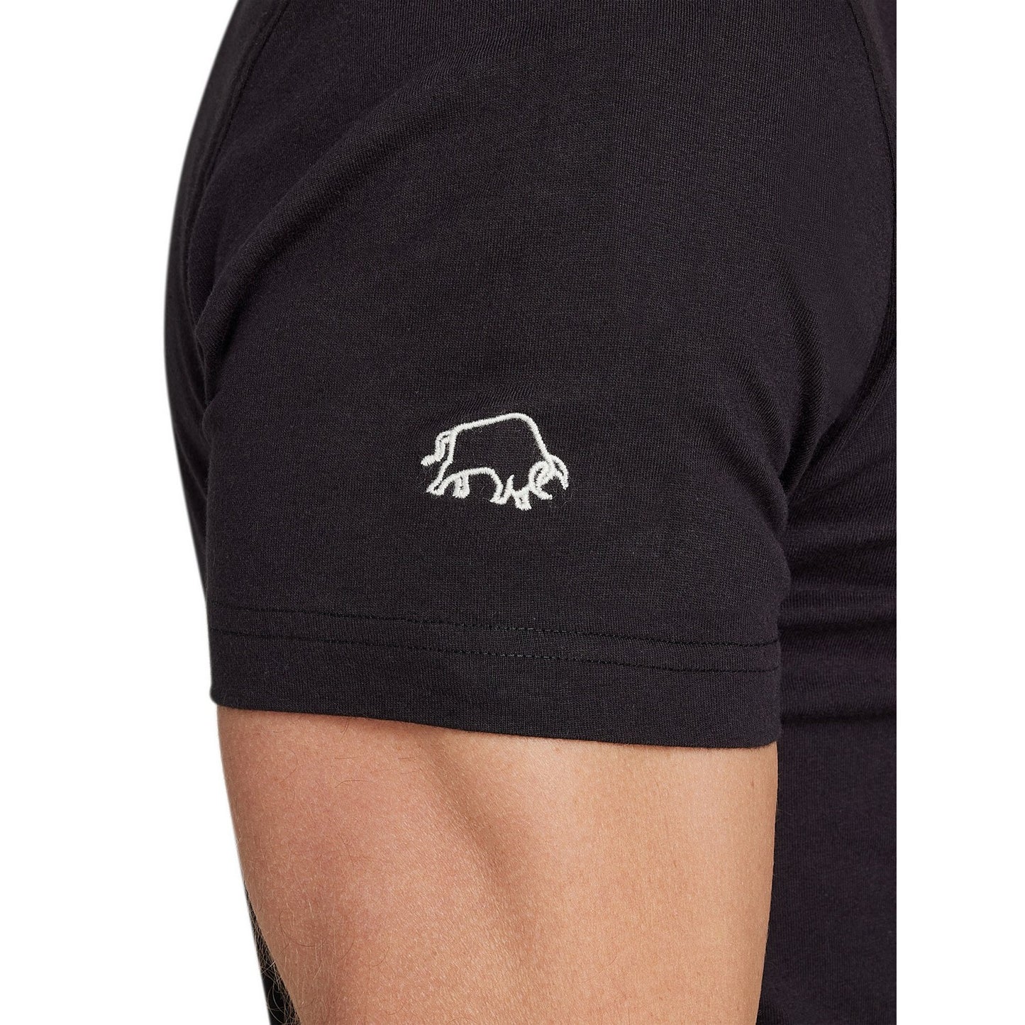 Black - Side - Raging Bull Mens Warriors T-Shirt