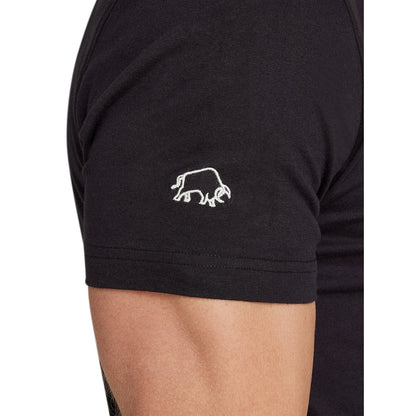 Black - Side - Raging Bull Mens Warriors T-Shirt