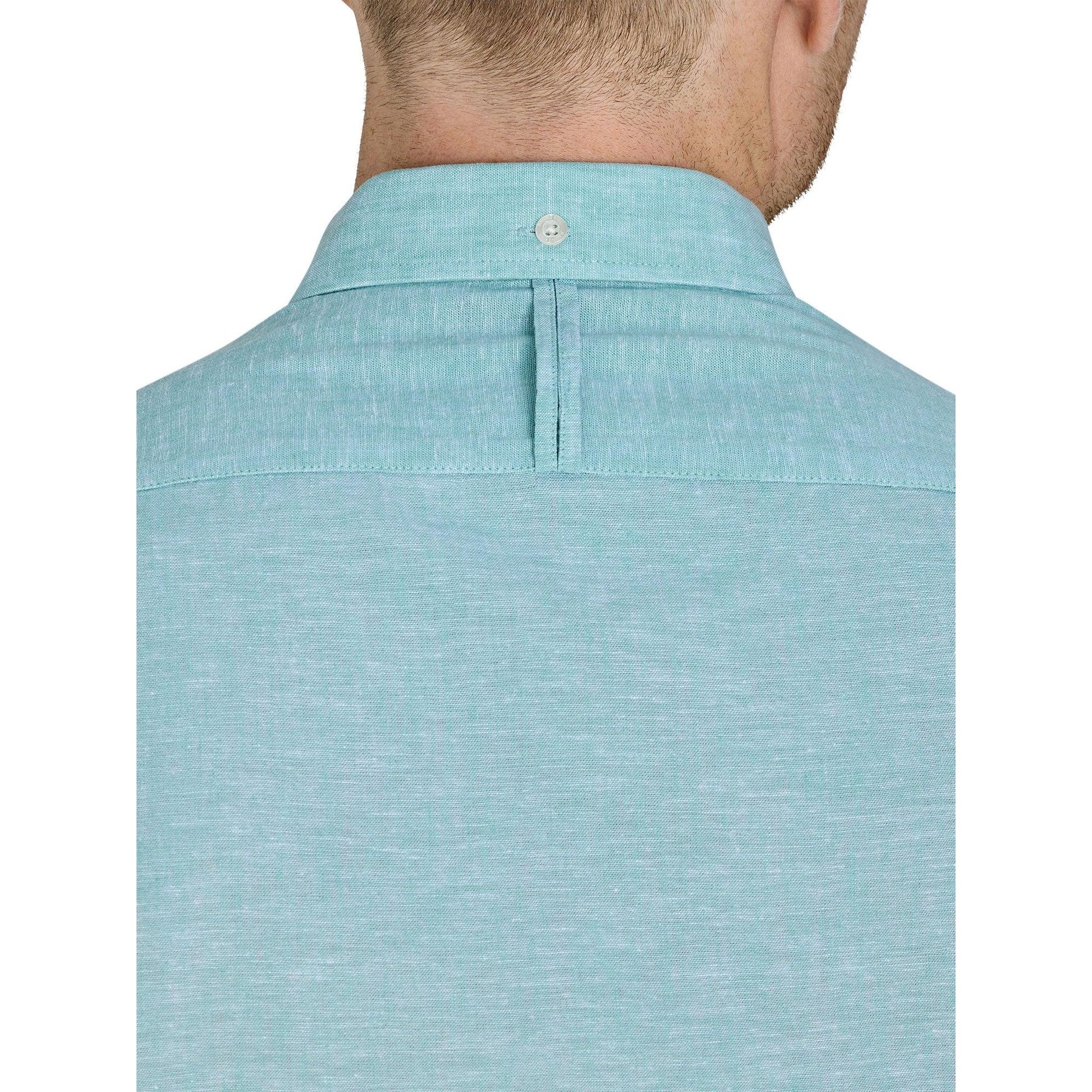 Apple Green - Lifestyle - Raging Bull Mens Classic Linen Short-Sleeved Shirt