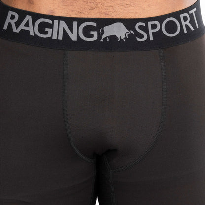Black - Lifestyle - Raging Bull Mens Compression Shorts