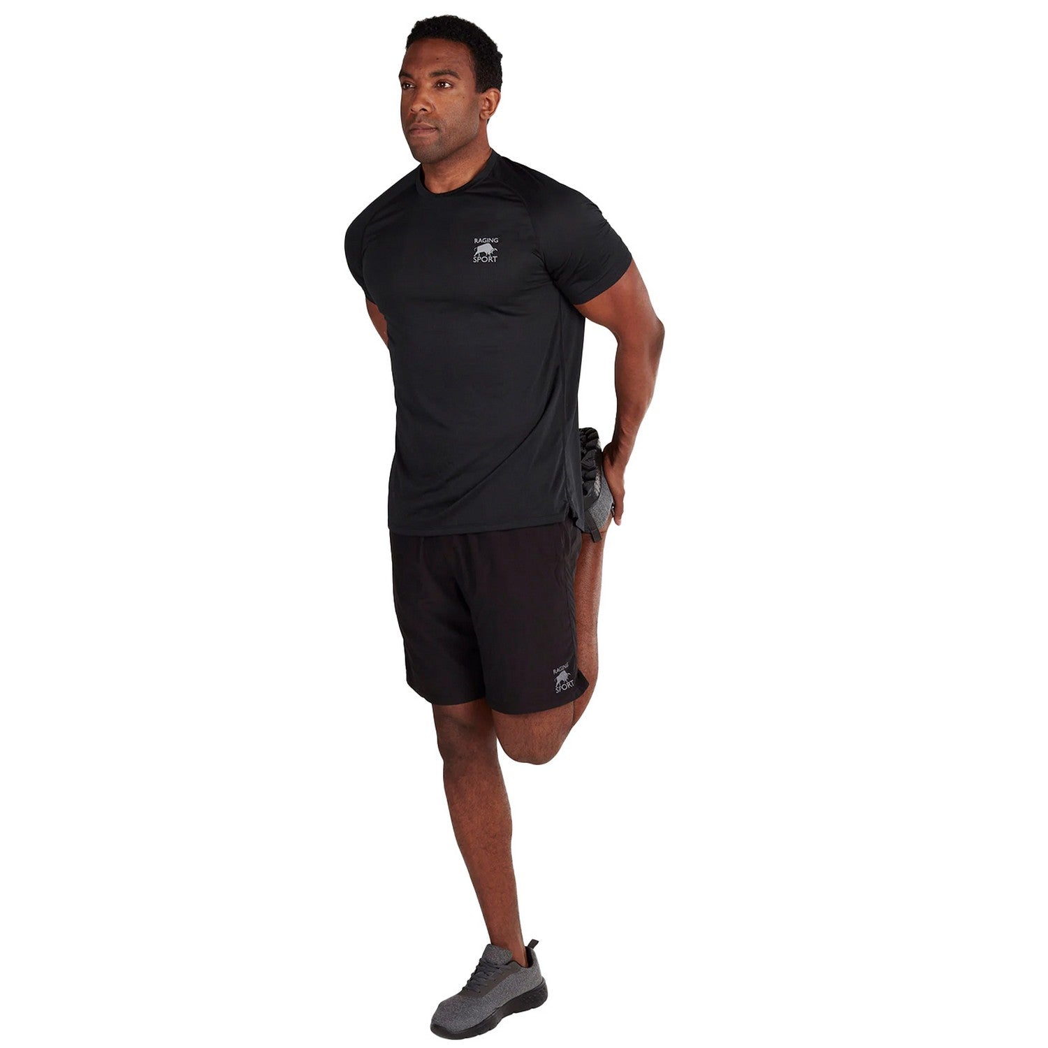 Black - Lifestyle - Raging Bull Mens Performance T-Shirt