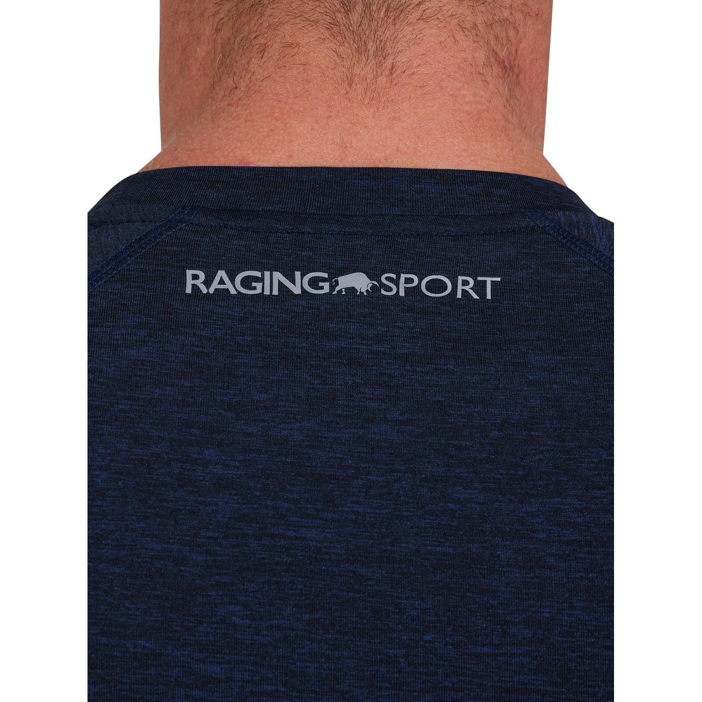 Navy - Side - Raging Bull Mens Performance T-Shirt