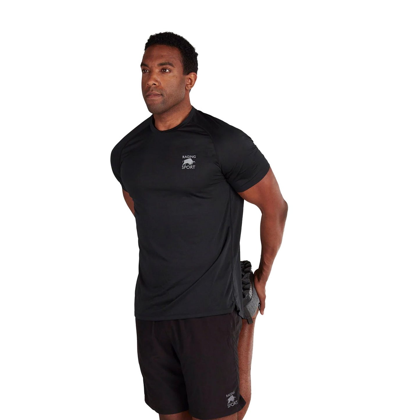 Black - Front - Raging Bull Mens Performance T-Shirt