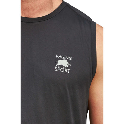 Black - Side - Raging Bull Mens Performance Vest Top