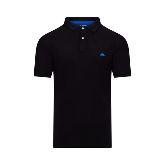 Black - Front - Raging Bull Mens Classic Organic Polo Shirt