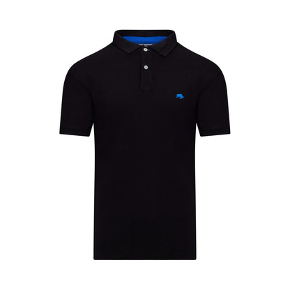 Black - Front - Raging Bull Mens Classic Organic Polo Shirt