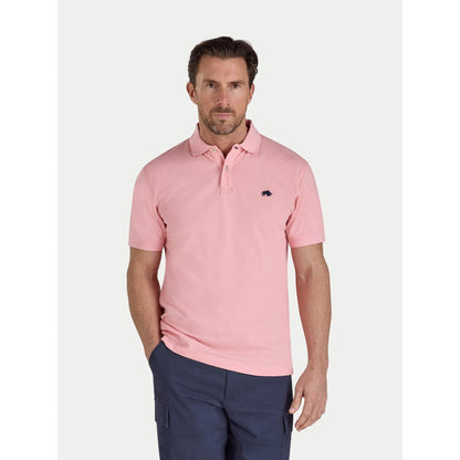 Light Pink - Front - Raging Bull Mens Classic Organic Polo Shirt