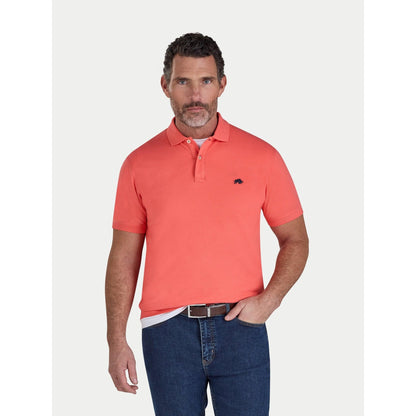 Watermelon - Front - Raging Bull Mens Classic Organic Polo Shirt