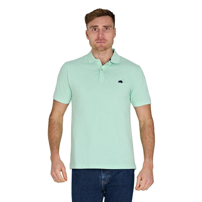 Apple Green - Front - Raging Bull Mens Classic Organic Polo Shirt
