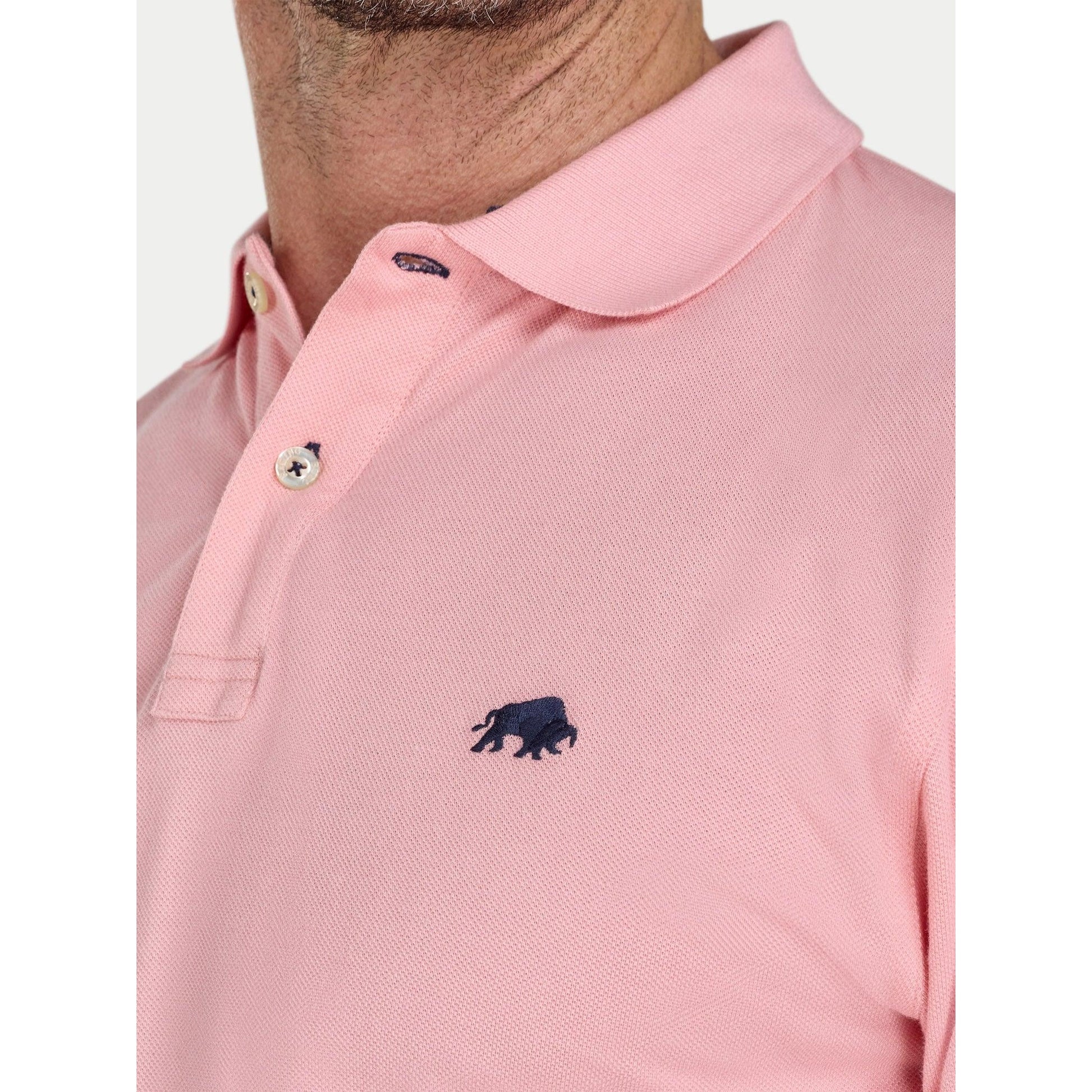 Light Pink - Lifestyle - Raging Bull Mens Classic Organic Polo Shirt