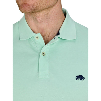 Apple Green - Side - Raging Bull Mens Classic Organic Polo Shirt