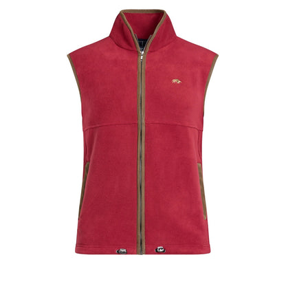 Burgundy - Front - Raging Bull Mens Fleece Gilet