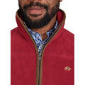 Burgundy - Side - Raging Bull Mens Fleece Gilet