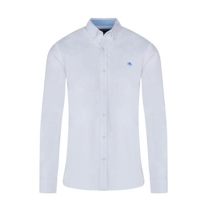 White - Front - Raging Bull Mens Oxford Classic Long-Sleeved Shirt
