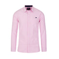 Pink - Front - Raging Bull Mens Classic Stripe Long-Sleeved Shirt