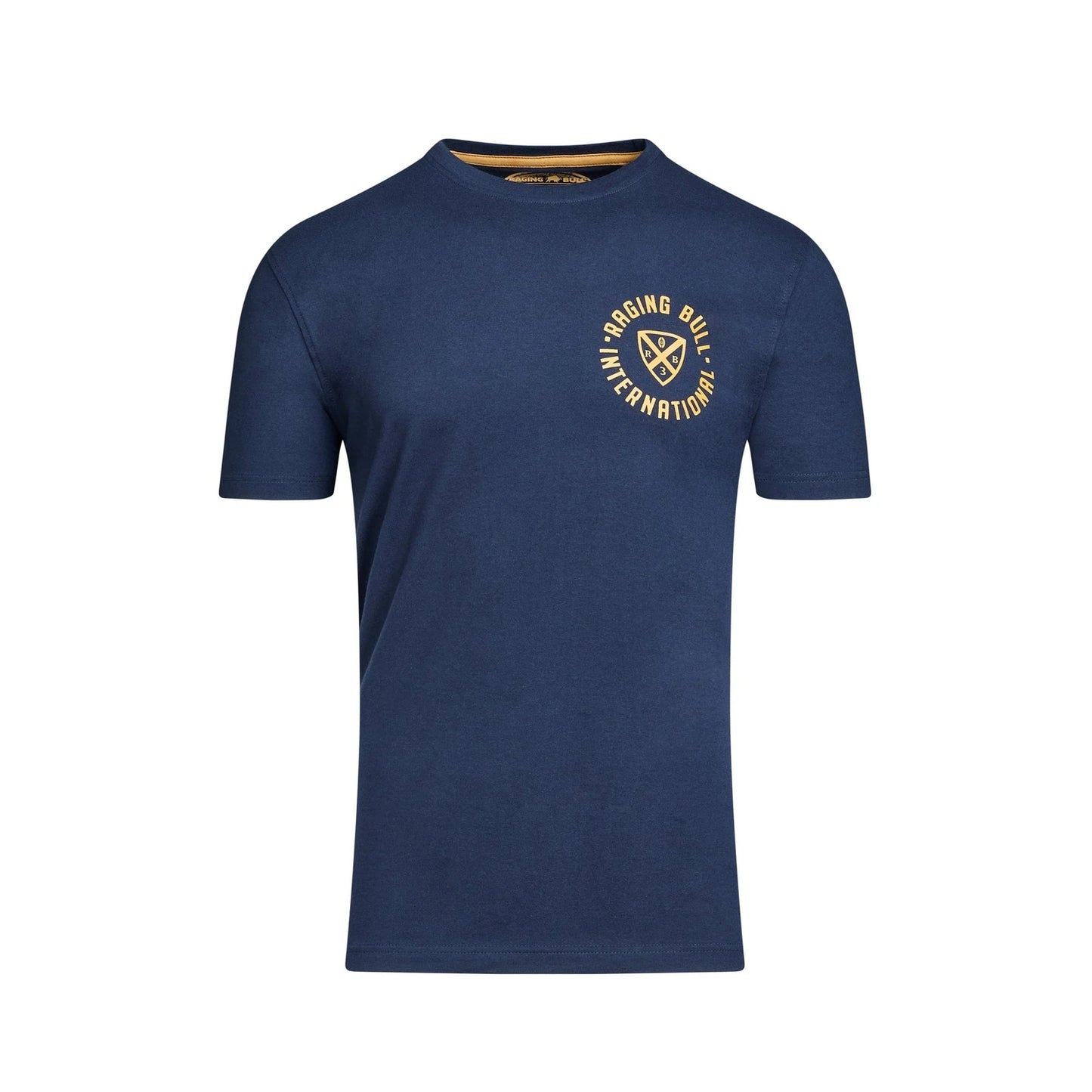 Navy - Front - Raging Bull Mens Strength & Honour T-Shirt
