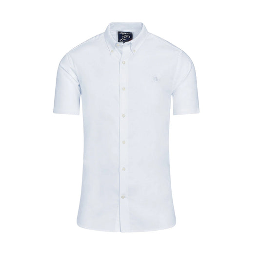 White - Front - Raging Bull Mens Oxford Lightweight Short-Sleeved Shirt