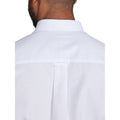 White - Back - Raging Bull Mens Oxford Lightweight Short-Sleeved Shirt