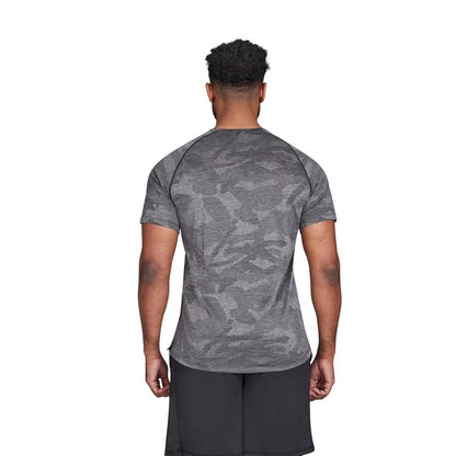 Black - Back - Raging Bull Mens Jacquard T-Shirt