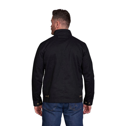 Black - Back - Raging Bull Mens Harrington Classic Jacket