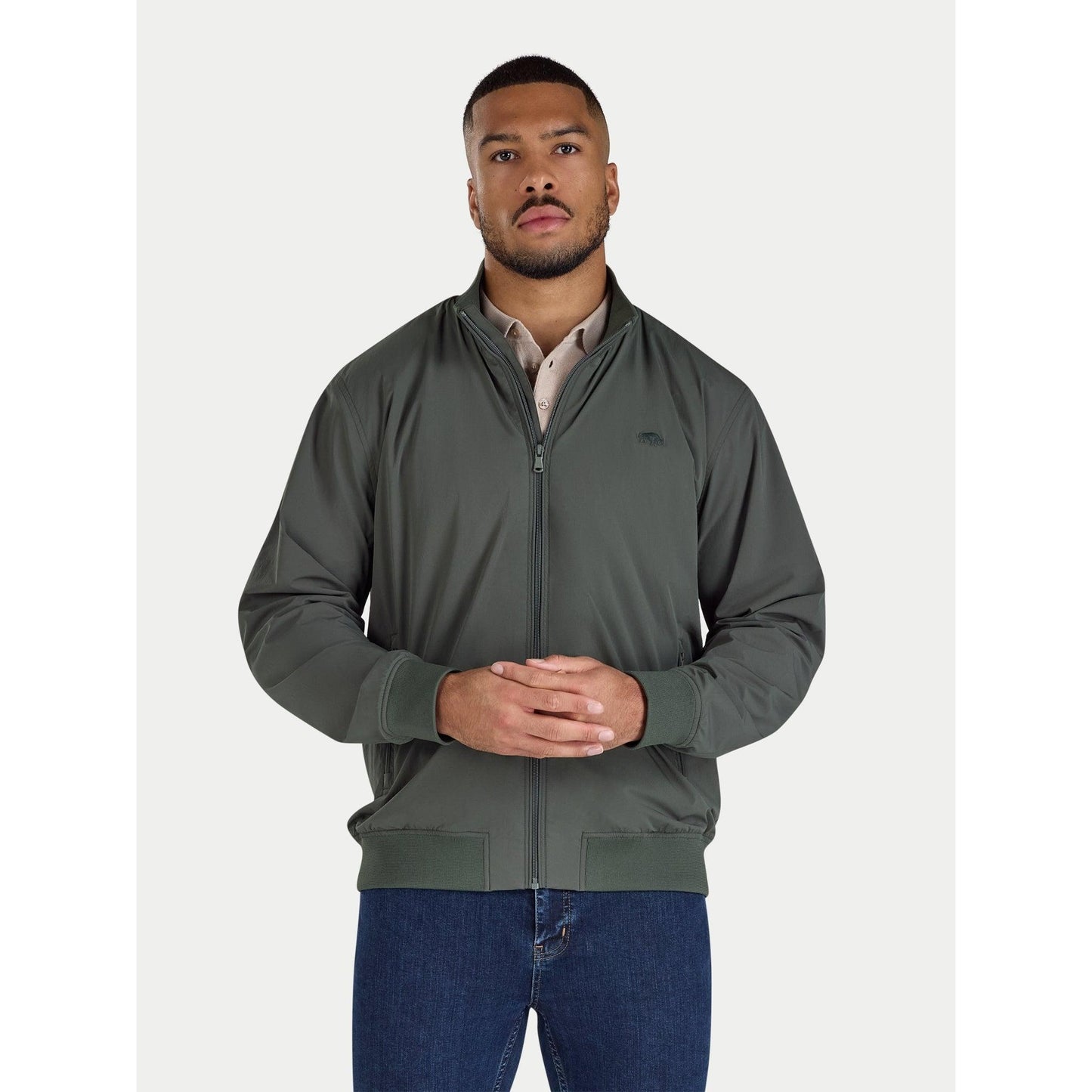 Olive - Front - Raging Bull Mens Super Light Jacket