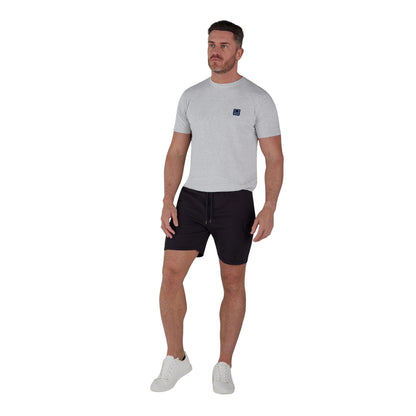 Black - Side - Raging Bull Mens Stretch Jersey Cargo Shorts