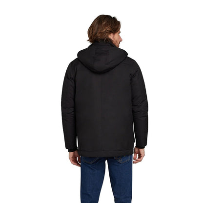Black - Back - Raging Bull Mens Plain Parka
