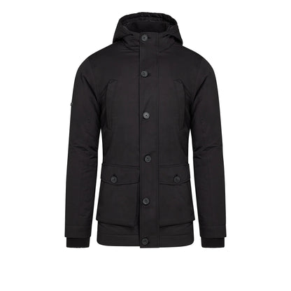 Black - Front - Raging Bull Mens Plain Parka