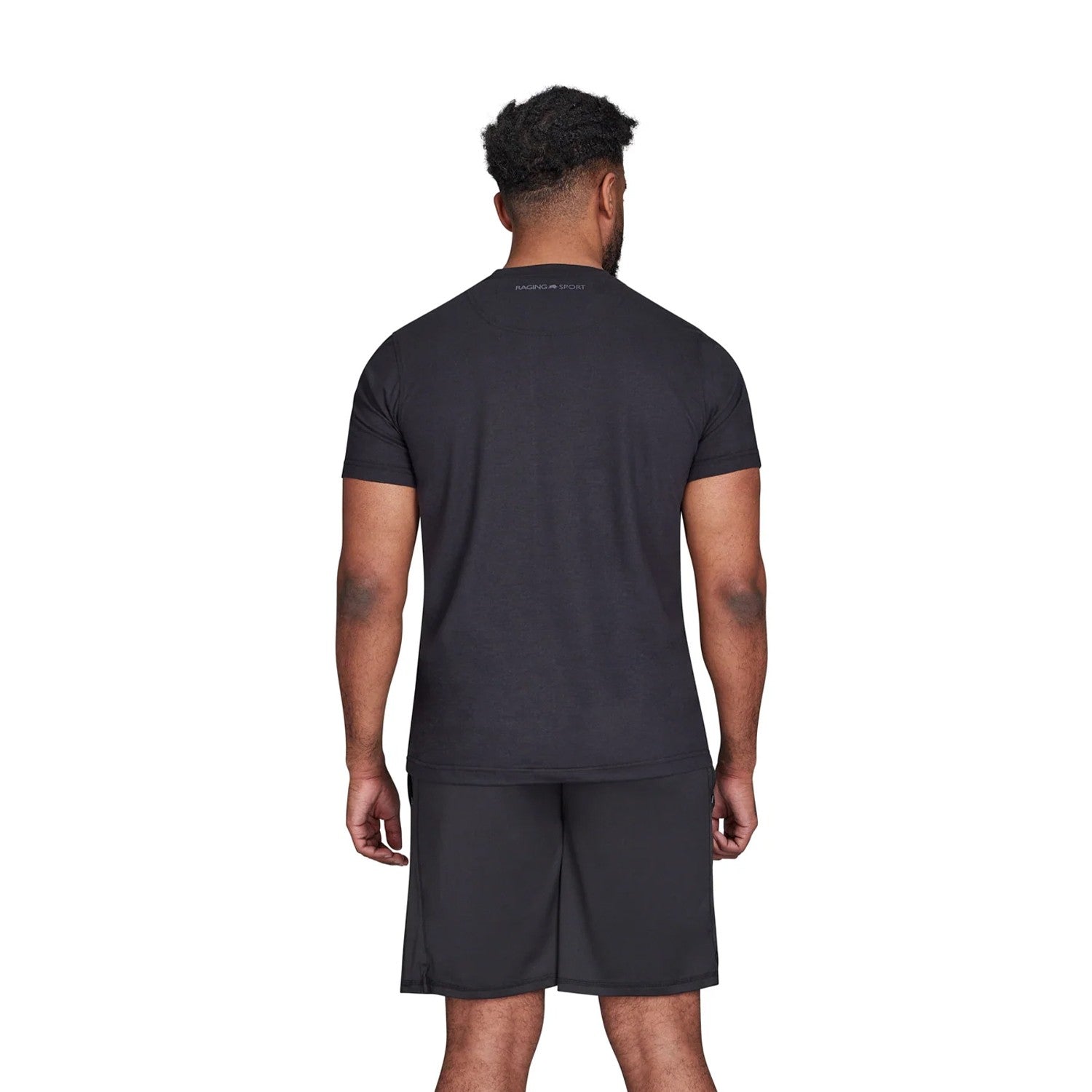 Black - Back - Raging Bull Mens RB Sport Graphic Print T-Shirt