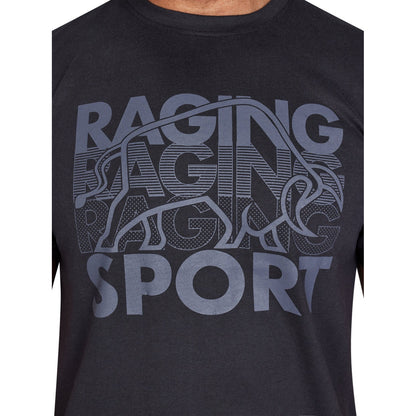 Black - Lifestyle - Raging Bull Mens RB Sport Graphic Print T-Shirt