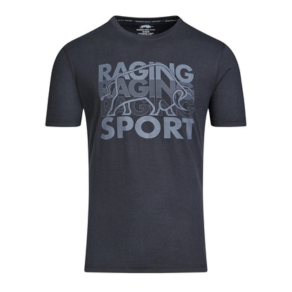 Black - Front - Raging Bull Mens RB Sport Graphic Print T-Shirt