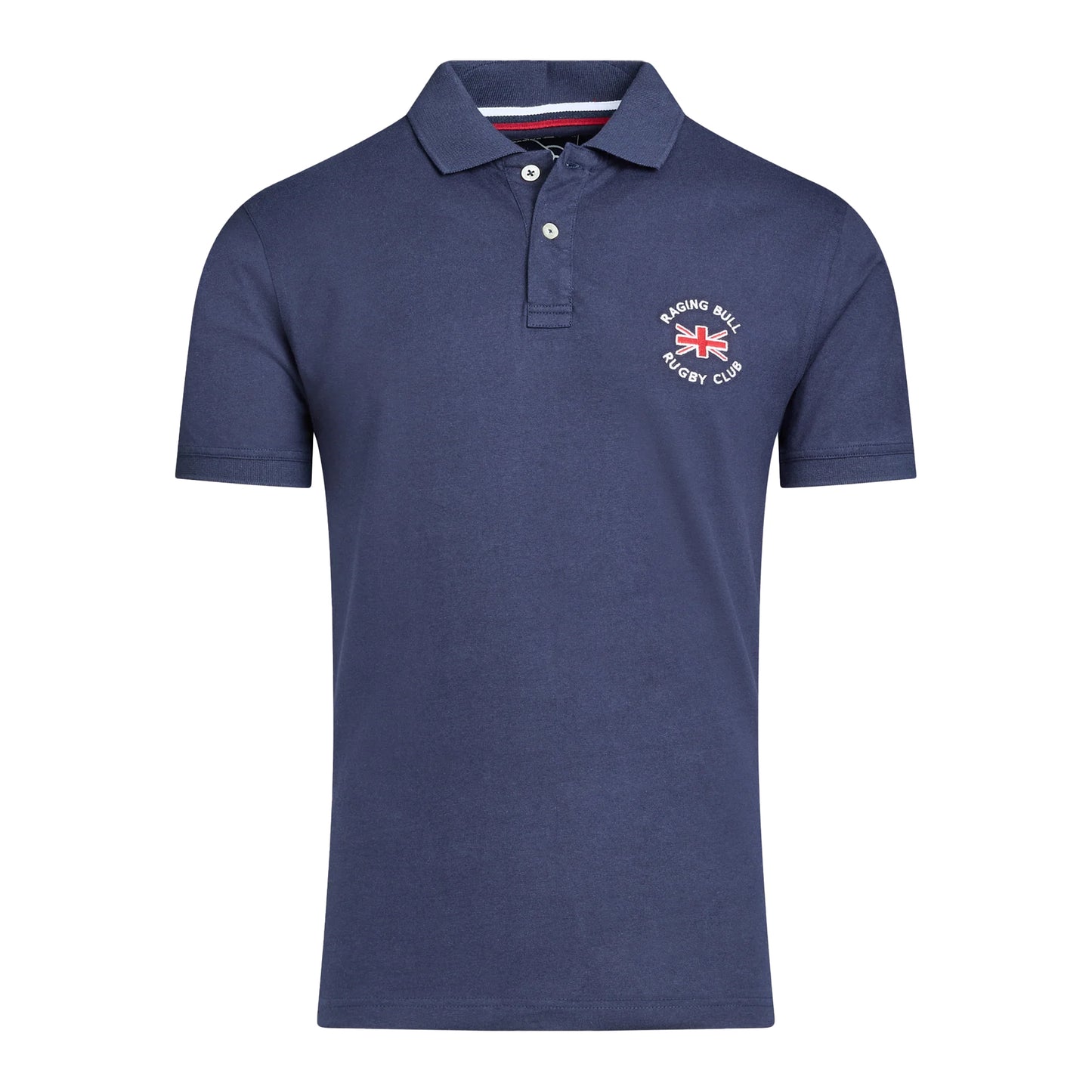 Navy - Front - Raging Bull Mens Club Jersey Polo Shirt
